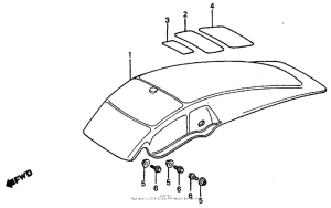CR80R Rear fender 82