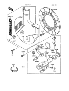 KMX125 Передний тормоз