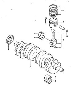 GSX750 Вал коленчатый