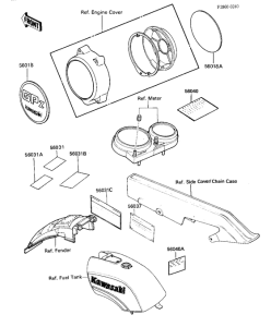 KZ1100 Наклейки