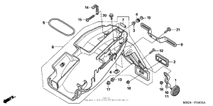 CB600F Задний бампер