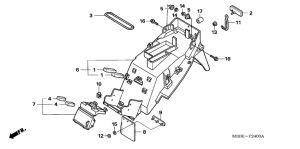 VTR1000F Заднее крыло