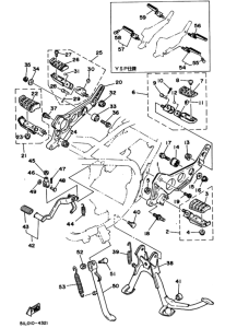 RZ250RR ｽﾀﾝﾄﾞ. ﾌｰﾄﾚｽﾄ