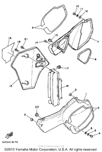 YZ80U Боковые обтекатели
