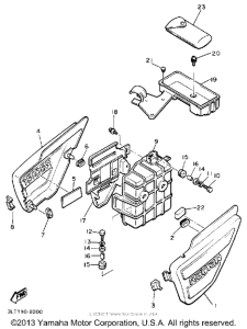 YX600AC Боковые обтекатели
