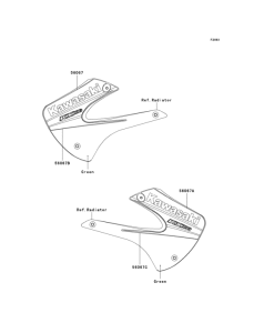 KX100 Decals(green)(d6f)