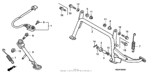 NSS250 (ABS) Подножка