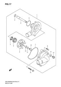 GSX-R600 Водяная помпа