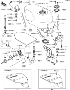 ZX600 Fuel tank(1 / 3)(zx600-e3)
