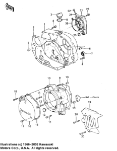 KL250 Крышки двигателя
