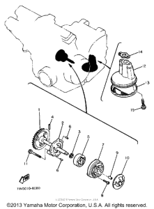 FZR400SWC Масляный насос