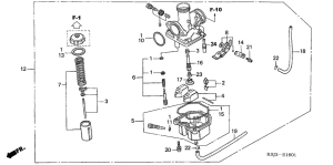CRF100F Carburetor assy