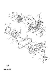 YN100 Картер двигателя