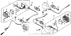 CB650SC Задний фонарь