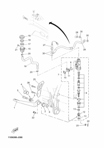 XT660Z Задний торм цилиндр