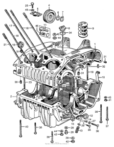 C72 Upper & lower crankcase
