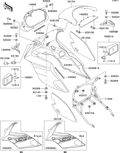 EX500 Cowling(ex500-d1)