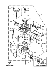 XT250 XT250X Carburetor assy