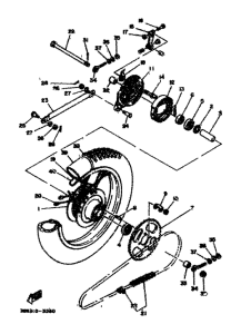DT80MX Переднее колесо