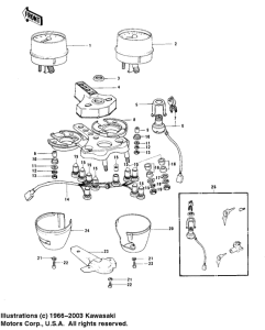 KZ750 Meters / ignition switch