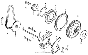 CB400 Масляный насос