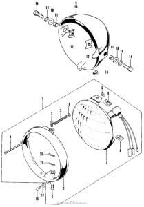 SL100 Headlight + headlight case