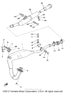 MX175F Выхлопная система