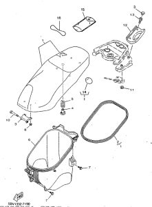 YN50R Сиденье