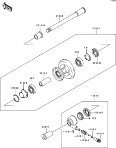BJ250 Переднее колесо