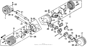 CM250 Задний фонарь