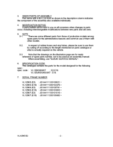 VL125 Catalog preface