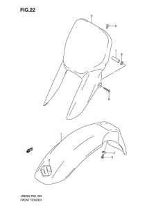 JR80 Переднее крыло