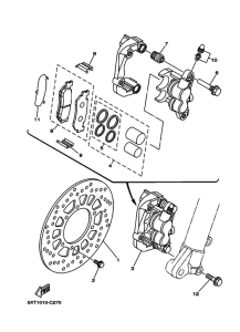 XT250 ﾌﾛﾝﾄﾌﾞﾚｰｷｷﾔﾘﾊﾟ