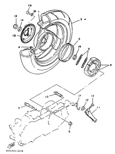 YE50 Переднее колесо