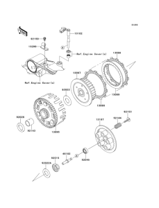 KL650 Сцепление