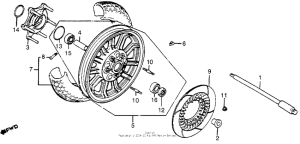 GL1200I Переднее колесо