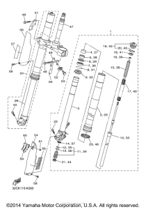 WR25RFC Передняя вилка