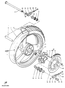 TZR125R Переднее колесо