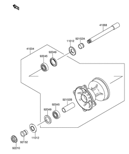 RM-Z250 Передняя втулка