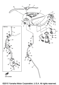 XVS950A Топливный бак