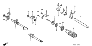 VT1100C2 Вилка переключения передач