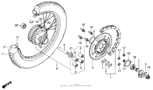 TLR200 Переднее колесо