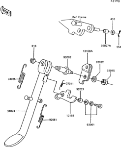 AR50 Подножка