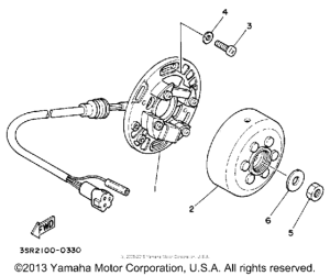 YZ125A Генератор