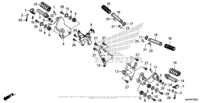 CTX700 DCT Подножки