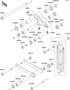 VN800 Подвеска  /  амортизатор