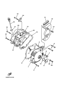 YB-1 Crankcase cover ass`y  (v