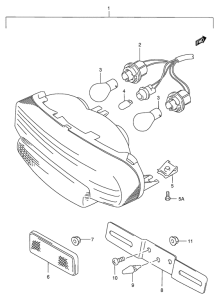 GSF400 Задний комбинированный сигнал
