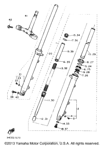 FZR600REC Передняя вилка