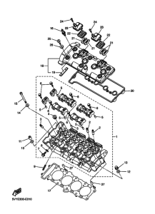 YZF-R1R ( RaceBase) Головка цилиндра